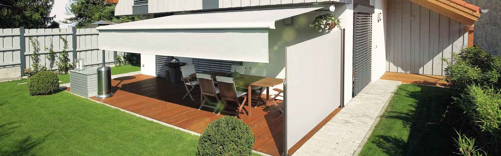 Ausziehare Seiten-Markise für Balkon und Terrasse